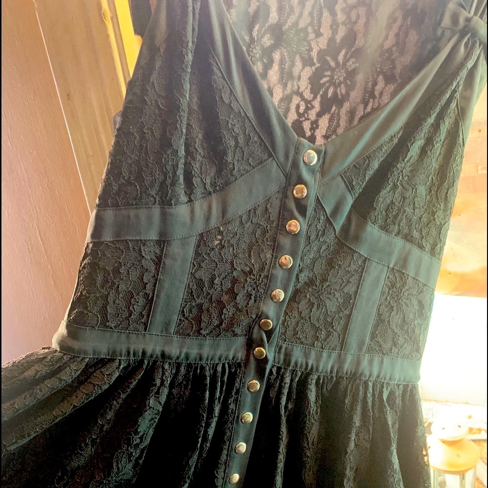 Betsey Johnson black lace dress size 10